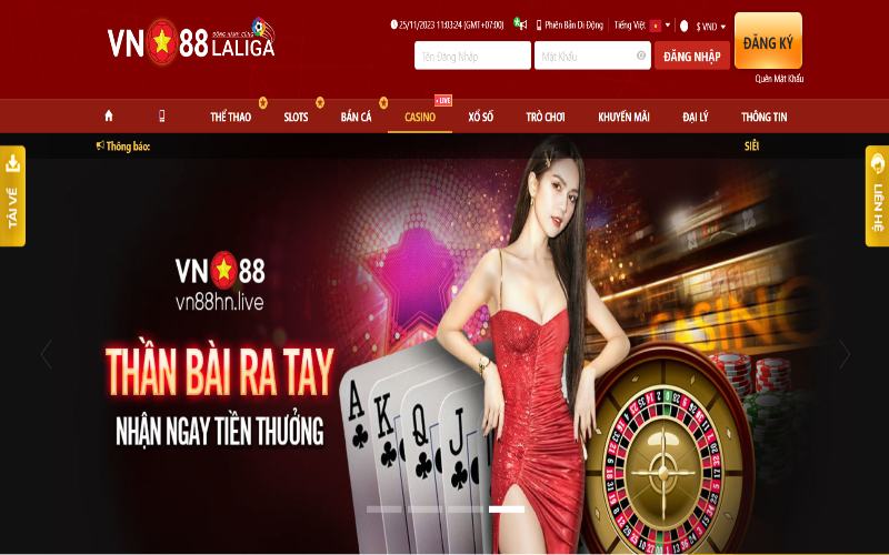 Trang web Casino online uy tín